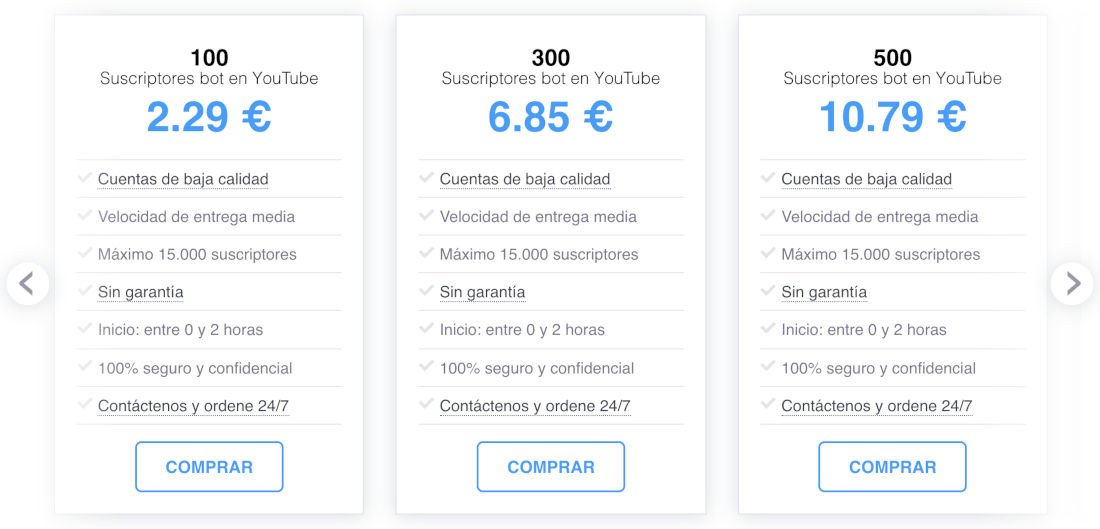 cable Mula Intercambiar Comprar Bots YouTube - 100 desde 1€ | Rapido y Seguro❤️