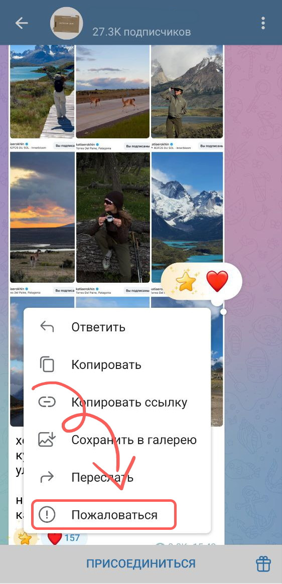 как работают жалобы телеграмм