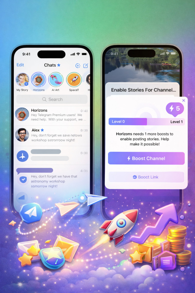 что значат бусты канала в телеграм