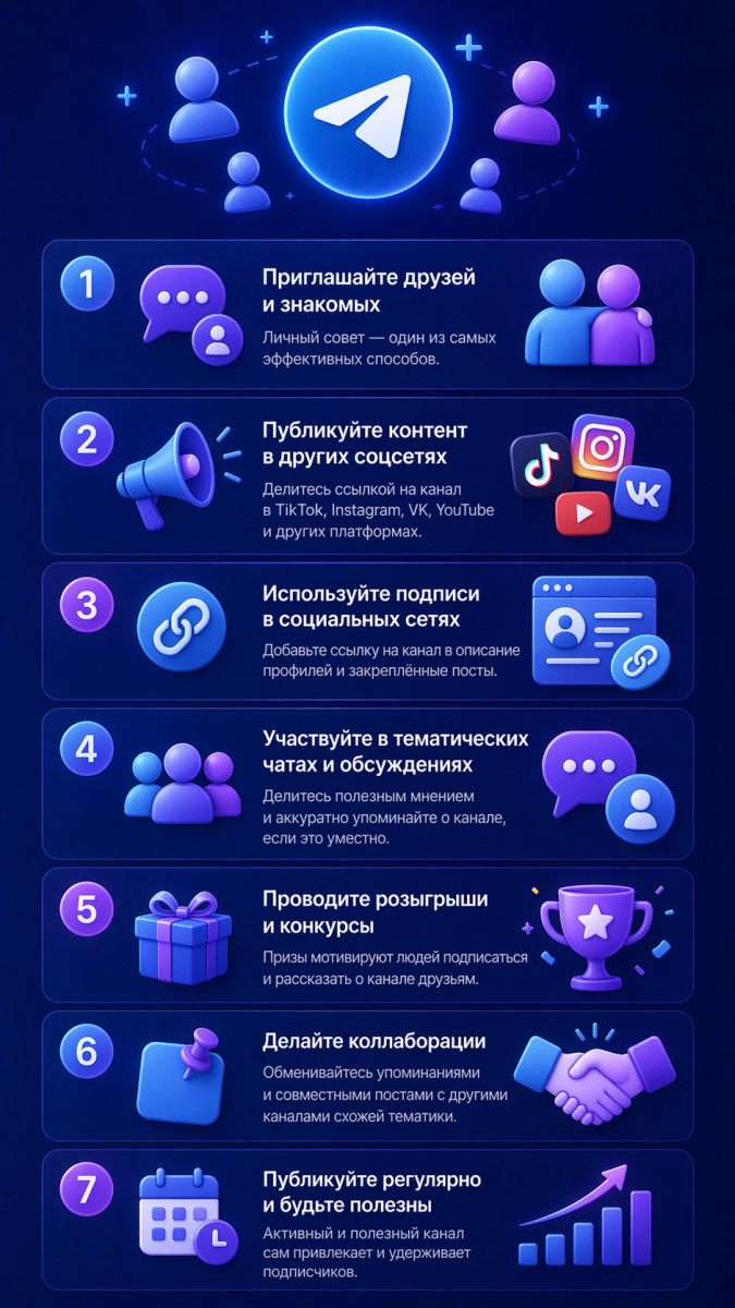 накрутка подписчиков телеграм бесплатно