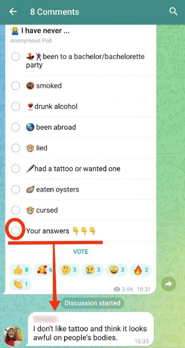 sondaj telegram votați canalul