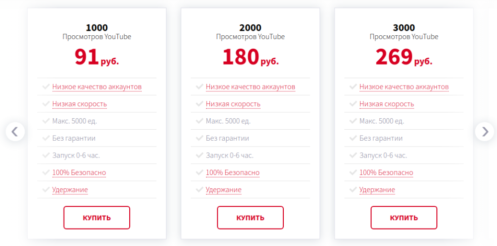 просмотры на ютуб купить