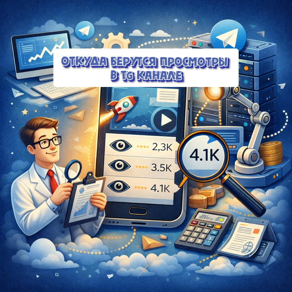 Откуда берутся просмотры в ТГ каналах и на постах