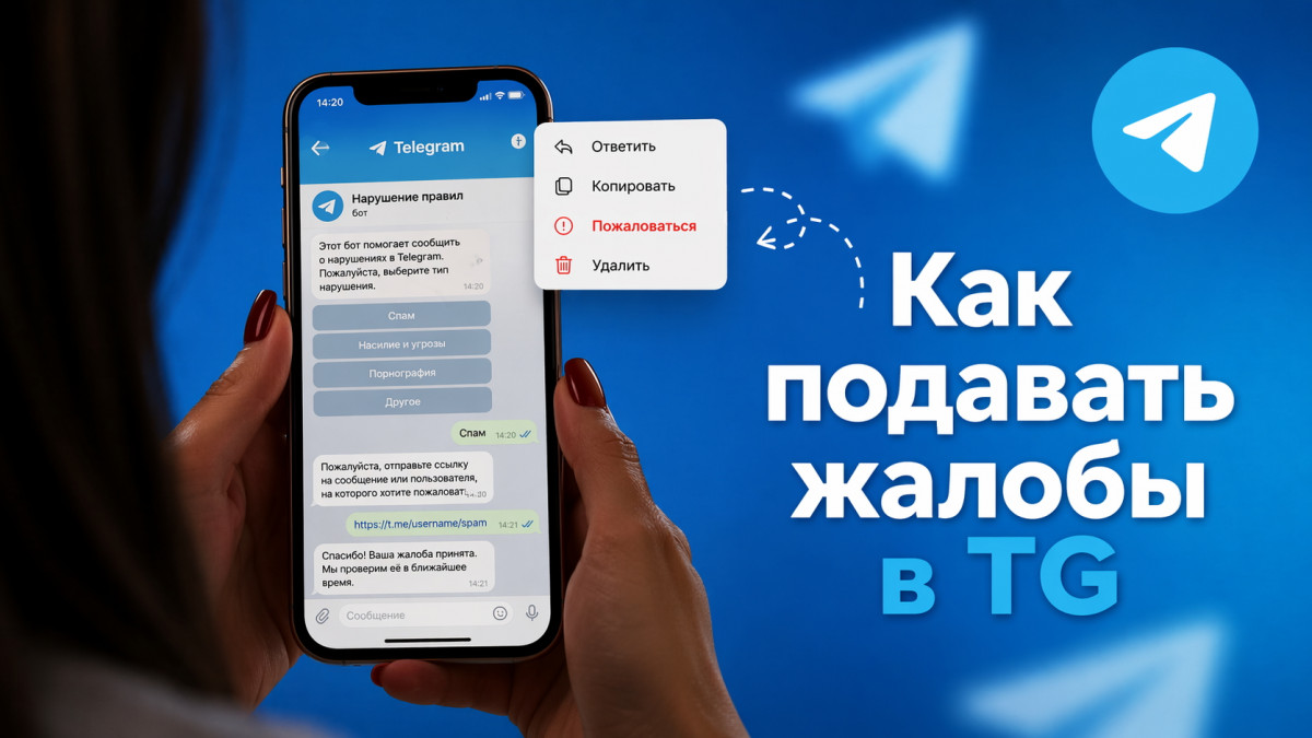 Как подавать жалобы в ТГ на аккаунт и пользователя